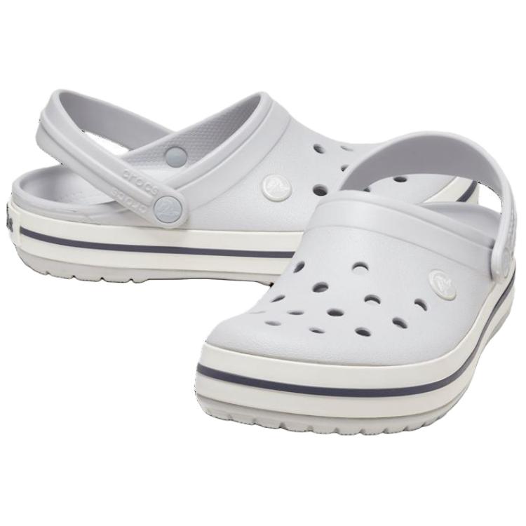 Crocs Crocband Comfortable Trendy Clogs Unisex Footwear Gray 11016-1FT
