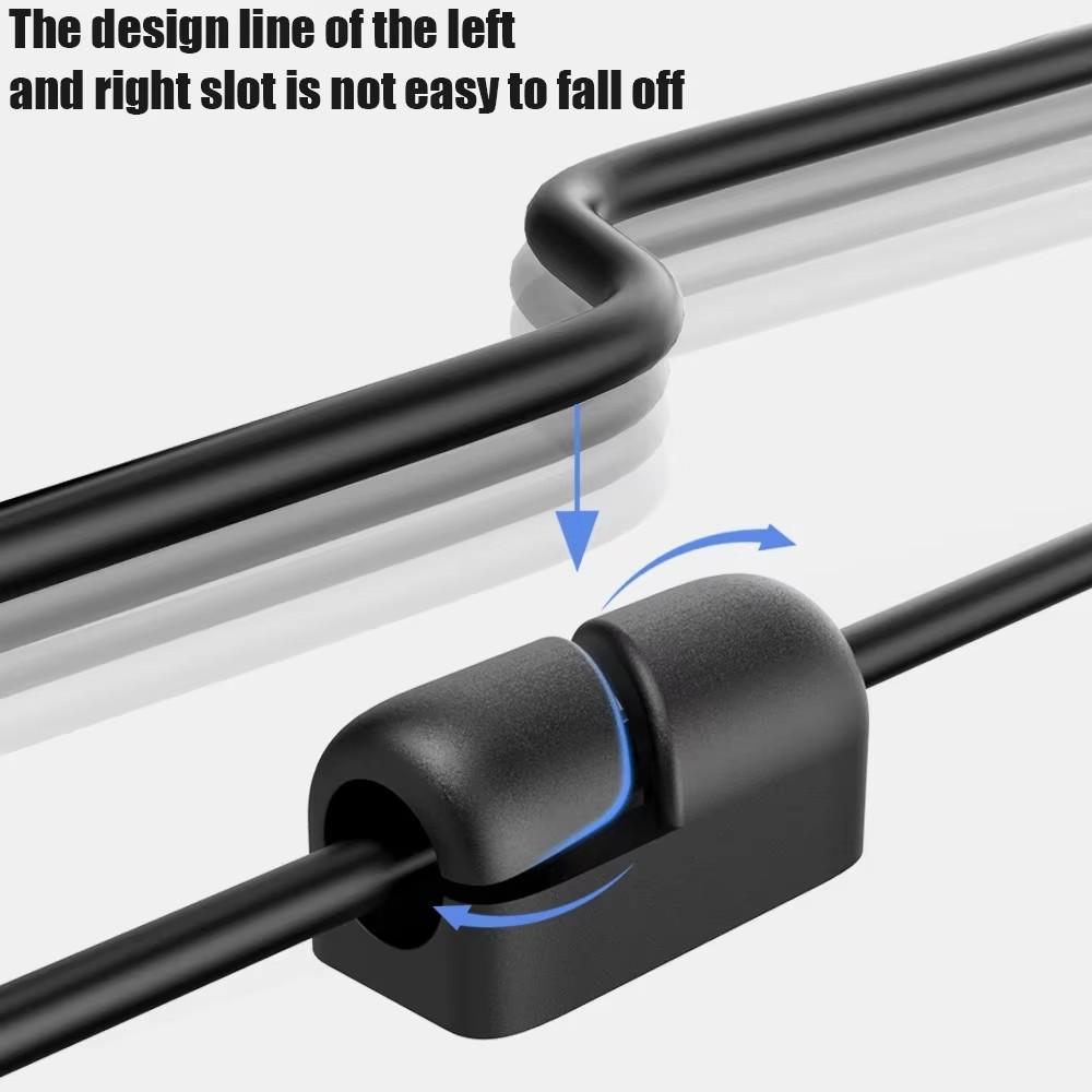 Kabelclip-Organizer Desktop-Kabelmanagement-Basis Klemme Befestigungselement Selbstklebend Silikon Praktische Netzkabelklemme Feste Schnalle