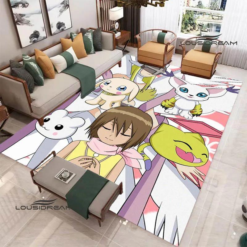 3D Digimon Cartoon Printed Carpet Non-slip Carpet Yoga Mat Carpets for Living Room Area Rug Home Bedroom Decor Birthday Gift