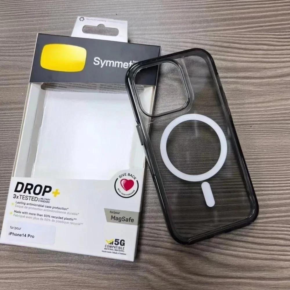 Transparentes Glitzer Symmetry+ für Magsafe Hülle Für IPhone 17 Pro Max Air 16 15 14 13 12 Klar Original Ott BOX Sturzsichere Hülle