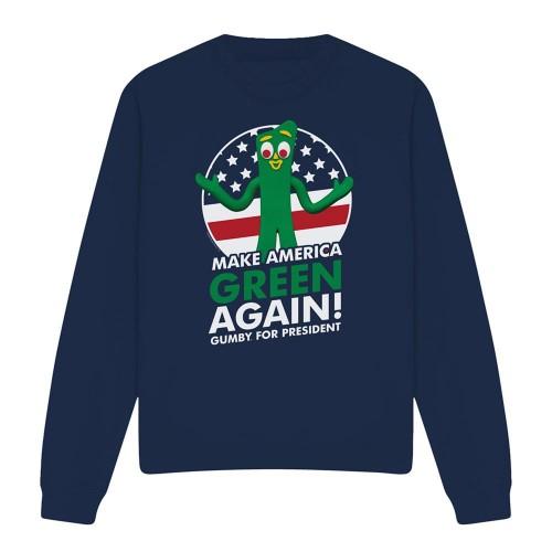 Gumby Unisex Adult For President Sweatshirt