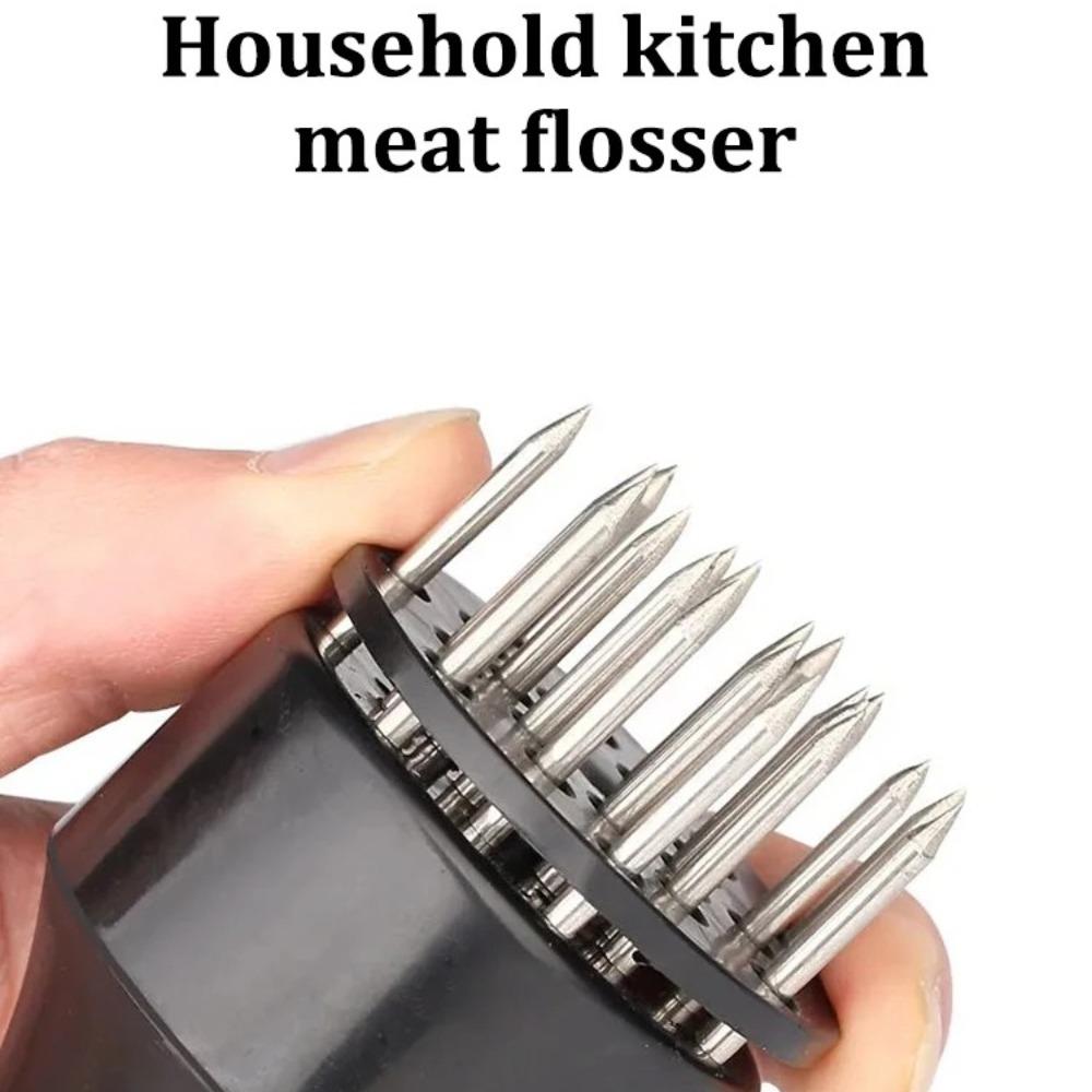 White Handheld Use Household Tender Meat Needle with Broken Tendons Pork Chop Chicken Chop Chicken Wings Meat Needle Hammer