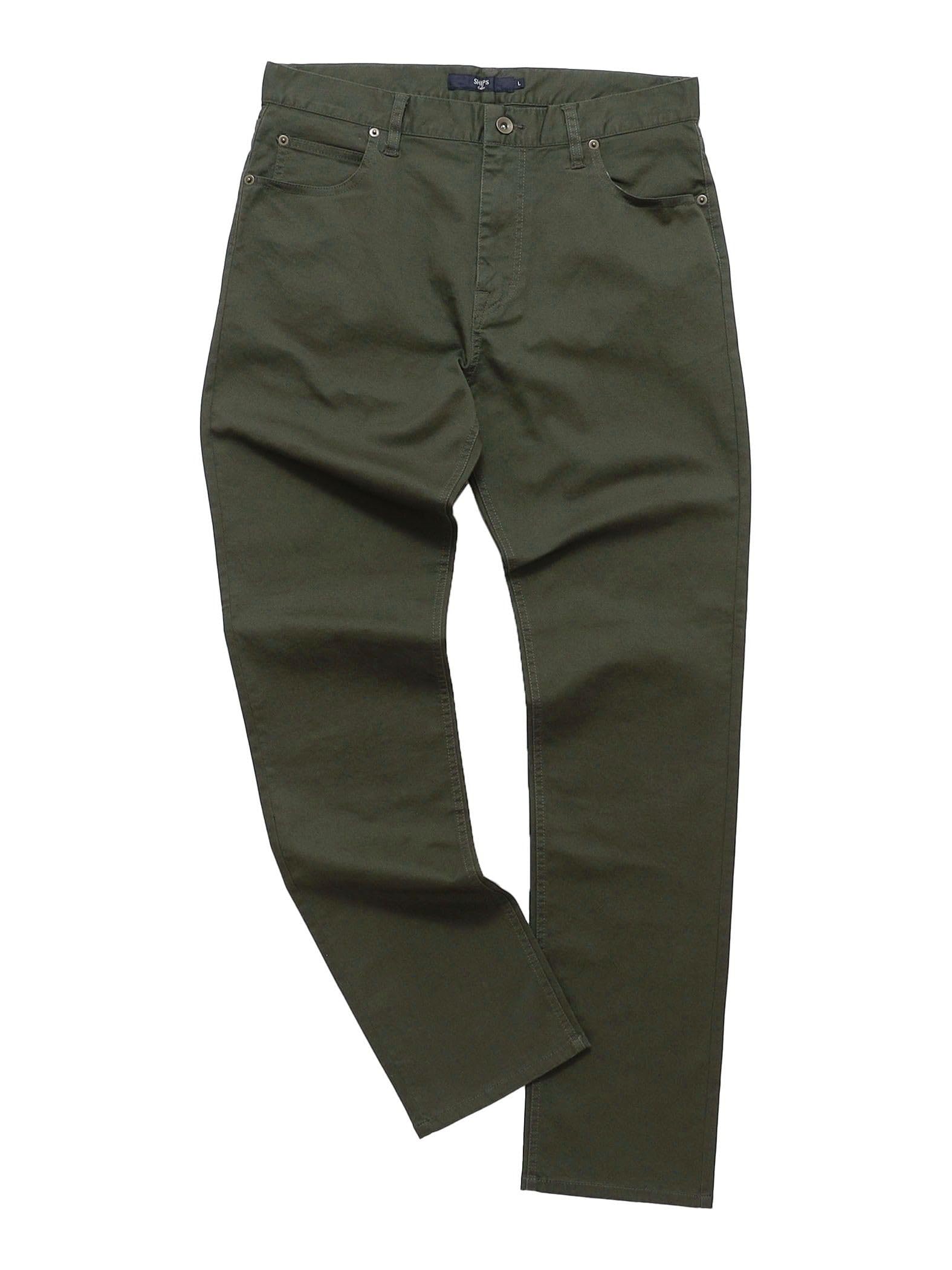 

Ships Colors Men s Machine Washable 5-Pocket Stretch Pants, Olive, Size S, 213130111