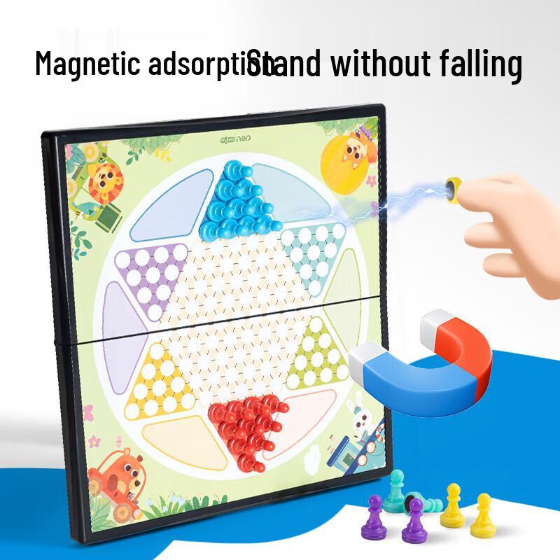 Deli Magnetic Checkers Game Set