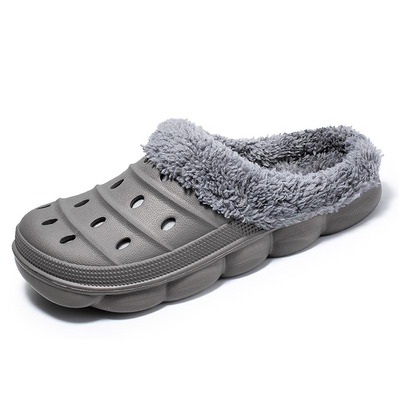 Winter Men Women Slippers Warm Furry Slippers Unisex Ccise Indoor Home Cott Shoes Men Casual Fluff Slides Plush Fur Clogs 45