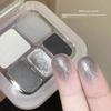 Blue and Black Diamond in the Debris Smoky Makeup! Five Colors Eye Shadow Plate Matte Shimmer Cement Gray Earth Color Makeup 2025 New Arrival