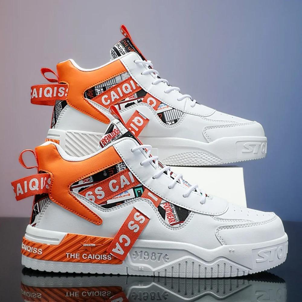 Men's New Skateboardg andCasual and Autumn Fashionable New Versatile Non-Slip, Wear-Resistant, Shock-Absorbing Skateboard Shoes