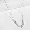 ins wind pearl necklace women, versatile niche design love imitation pearl collarbone chain love pendant