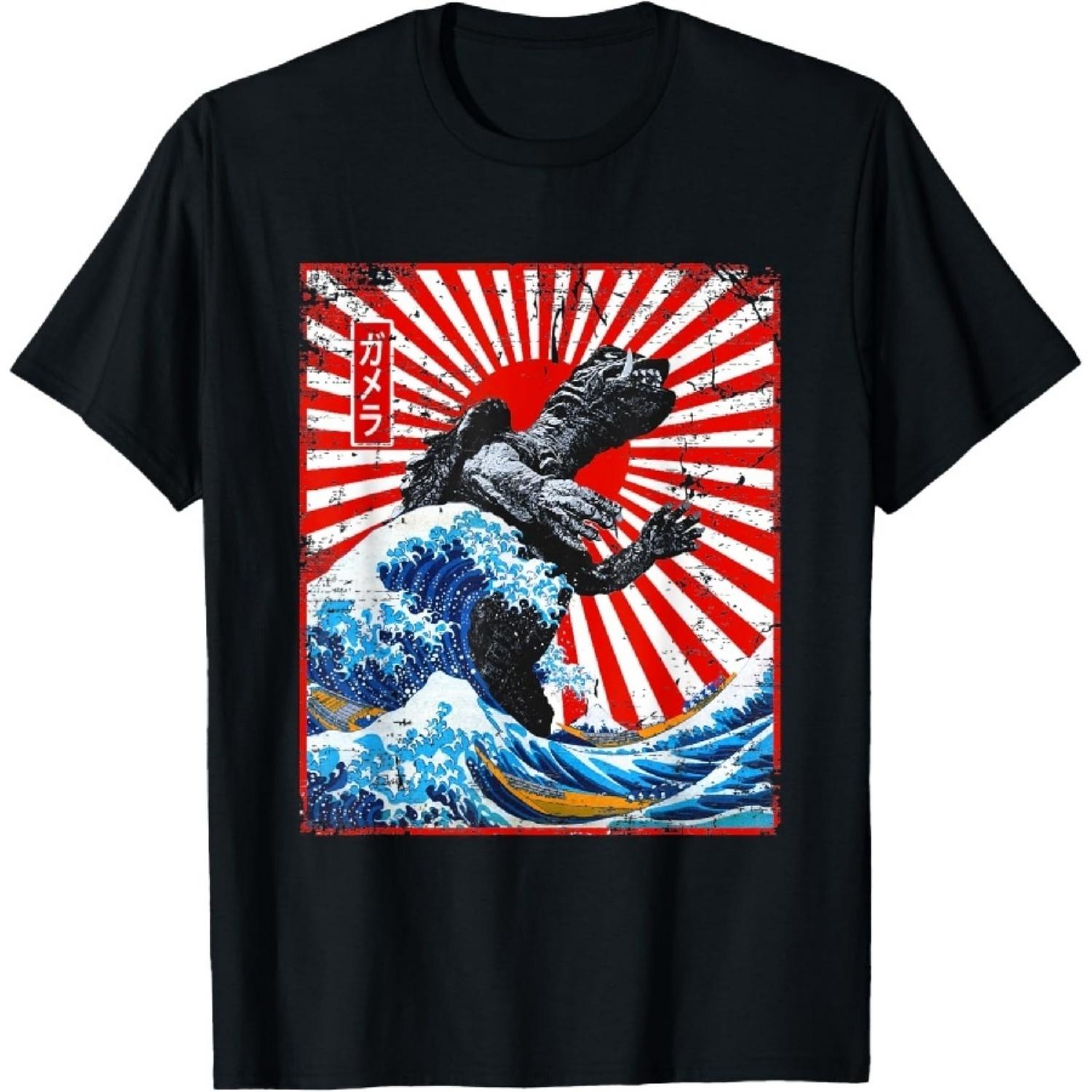 THE GREAT GAMERA WAVE OFF KANAGAWA T-Shirt XXXXXL разноцветный
