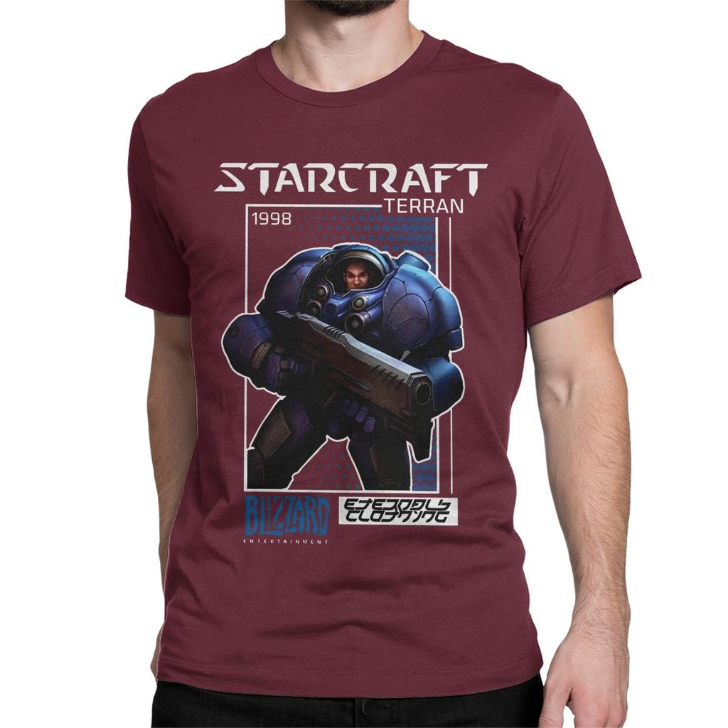 Terran StarCraft Game T-Shirt for Men Women Leisure Pure Cotton Tees Crew Neck Short Sleeve T Shirts Plus Size Clothes