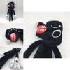 Siren Head Series Black Dog Plush Toy Crooked Neck Horror Stuffed Doll 30cm/11.8inch Height
