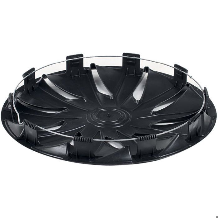 Sparco Lazio 14" Black and Grey Hubcaps - Set of 4 - SPARCO License - Carefully Designed and High-quality Finish