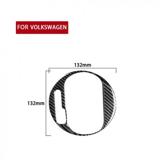 Carbon Fiber Gear Shift Panel Cover Trim For Volkswagen Beetle 2012-