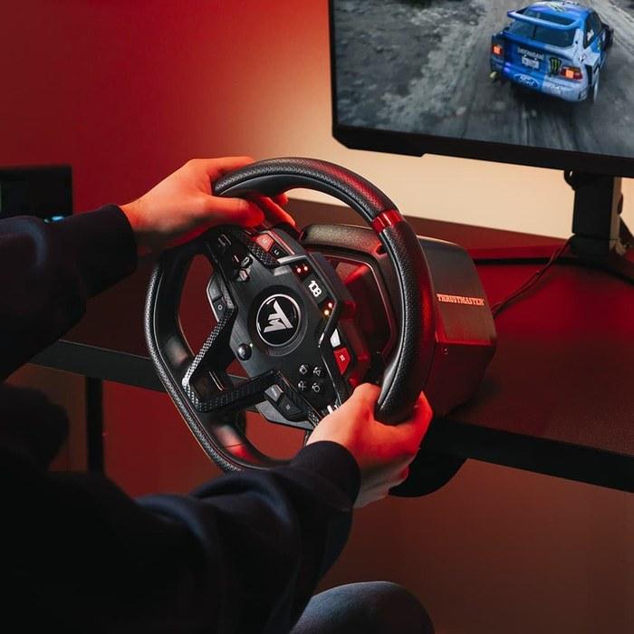 Thrustmaster T248R Steering Wheel & Pedal Set, 3.1 Nm Hybrid Drive, Magnetic Paddle Shifters, LCD Display, for PS5/PS4/PC