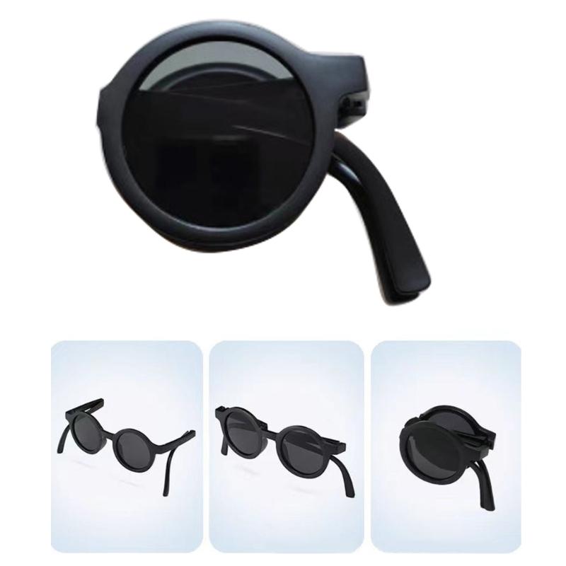 Upgraded Kids Toddler Sunglasses Foldable Pocket-size Kids Round Sunglasses Gift