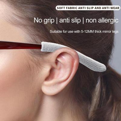 3 Pair Knitting Ear Hook Eyeglasses Temple Tips Sleeve Retainer Anti-Slip Glasses Temple Tips Cover for Glasses