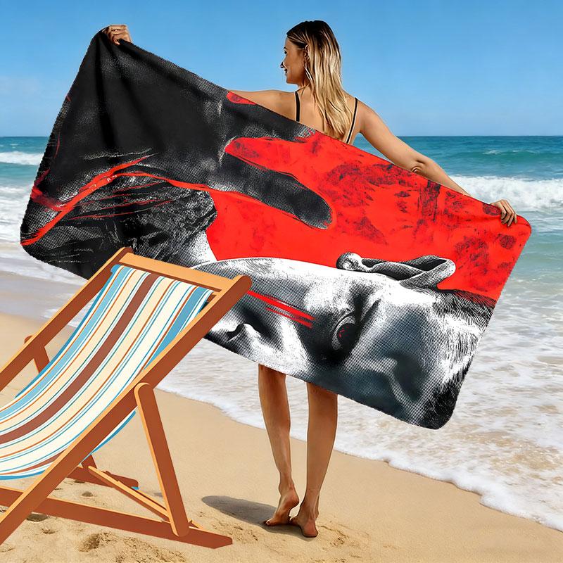 11 Print Beach Towel, Large Soft Quick Dry Towel for Beach Camping Swimming