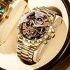 Binbang BINBOND steel belt multi-functional men's watch luminous waterproof quartz watch