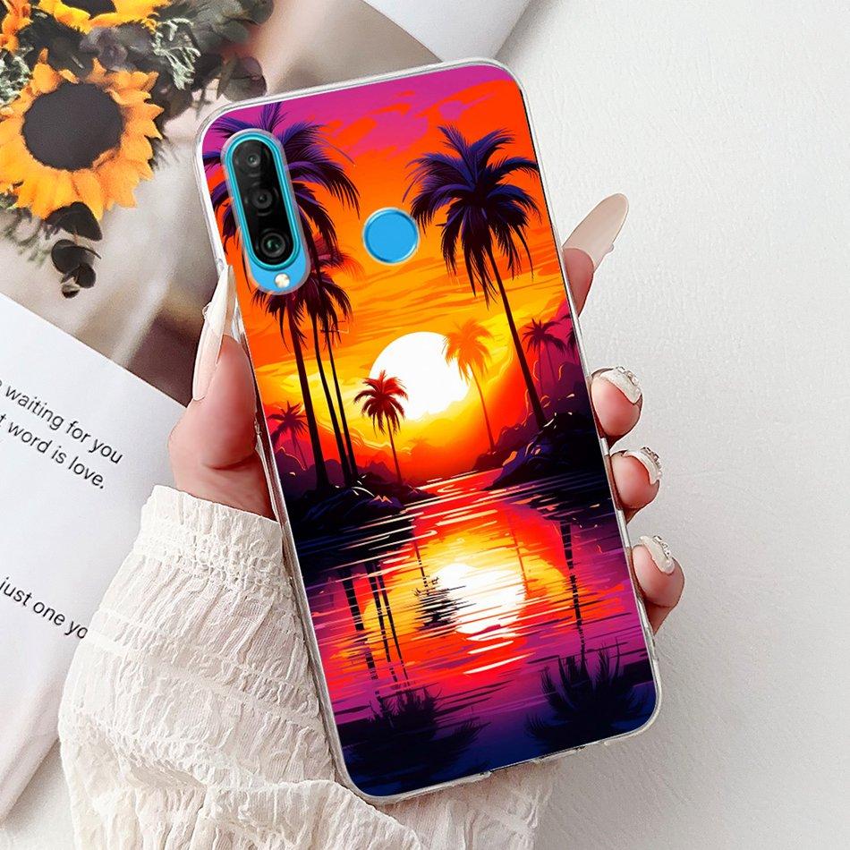 For Huawei P30 Lite P 30 P30 Pro Cool Dragon Tiger Painting Phone Case For Huawei P30 P30Pro P30lite Soft Silicone TPU Cases