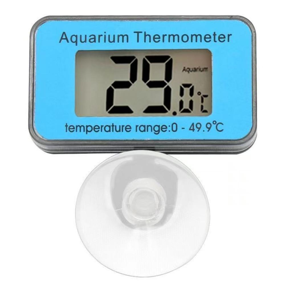 LCD Display Aquarium Thermometer with Suction Cup Waterproof Fish Tank Thermometer Easy Reading High Accuracy