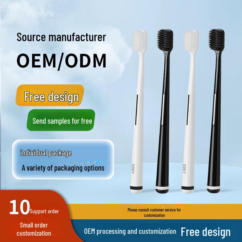Custom Logo Soft Bristle Toothbrush - Dental Clinic Promotional Gift