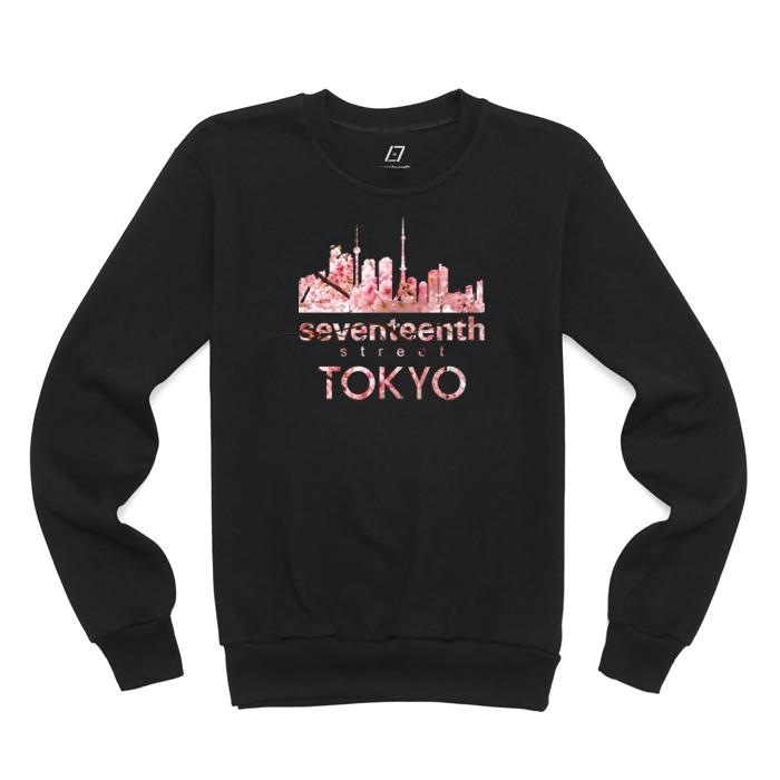 Свитшот Seventeen Tokyo Sakura Черный 2Xl (Fleece-Lined)