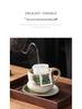 Handmade Retro Ceramic Coffee Cup and Saucer Set - Creative, Simple Design