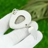 Anniversary Gift For Her Natural Porcelain Jasper Gemstone Pendant 925 Silver