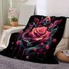 1pc Gothic Rose Blanket