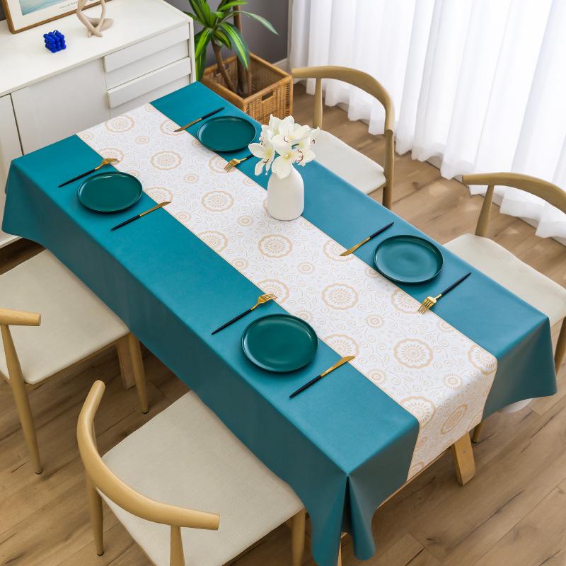 

Европейский стиль ПВХ High Sense Водонепроницаемая и маслостойкая скатерть 120x160cm