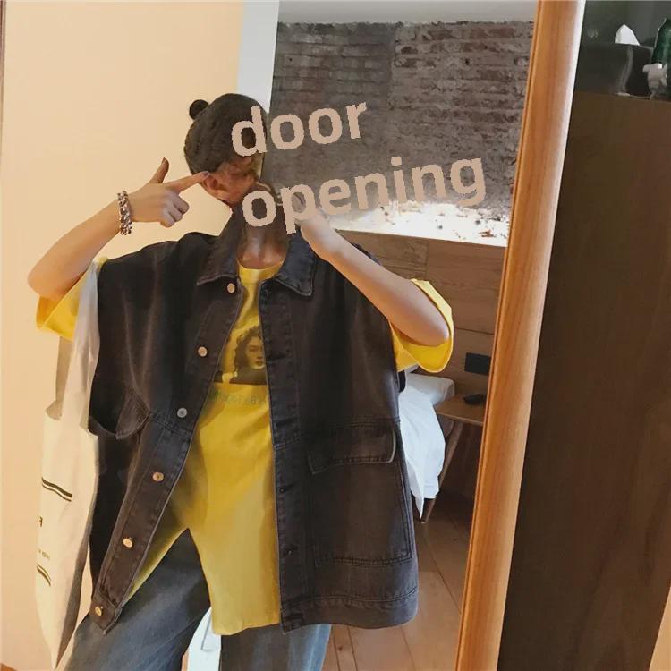 2022 Autumn Korean Denim Vest - Trendy Retro Loose BF Style Sleeveless Jacket for Women