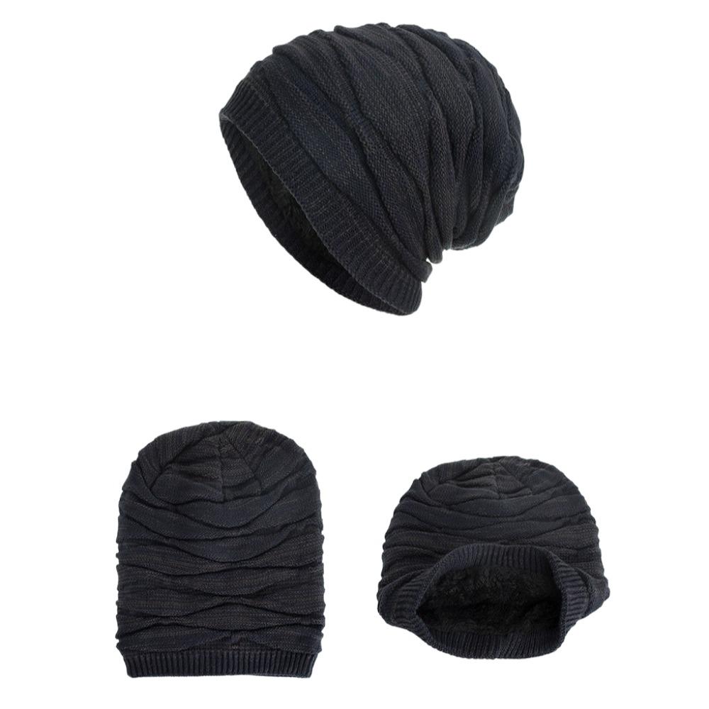 Woolen Woolen Hat Velvet Beanies Cap Simple Knitted Pullover Hat  Girls
