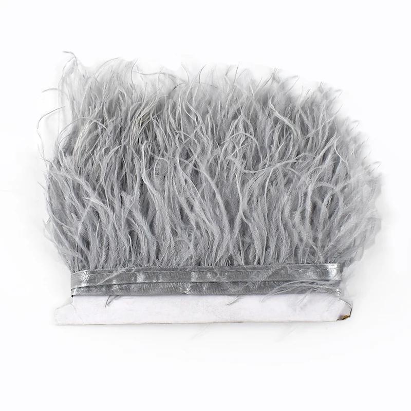 Feather2/5M 6cm Fringe Tassels for Skirt Latin Dress Feather Decorative Lace Trim Clothing Trimmings Fringes DIY Sewing Accessories