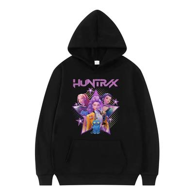 KPop Demon Hunters Harajuku Hoodie Men Women Fashion Aesthetic Sweatshirt Long-sleeved Casual Oversized Pullover Streetwe Topsar