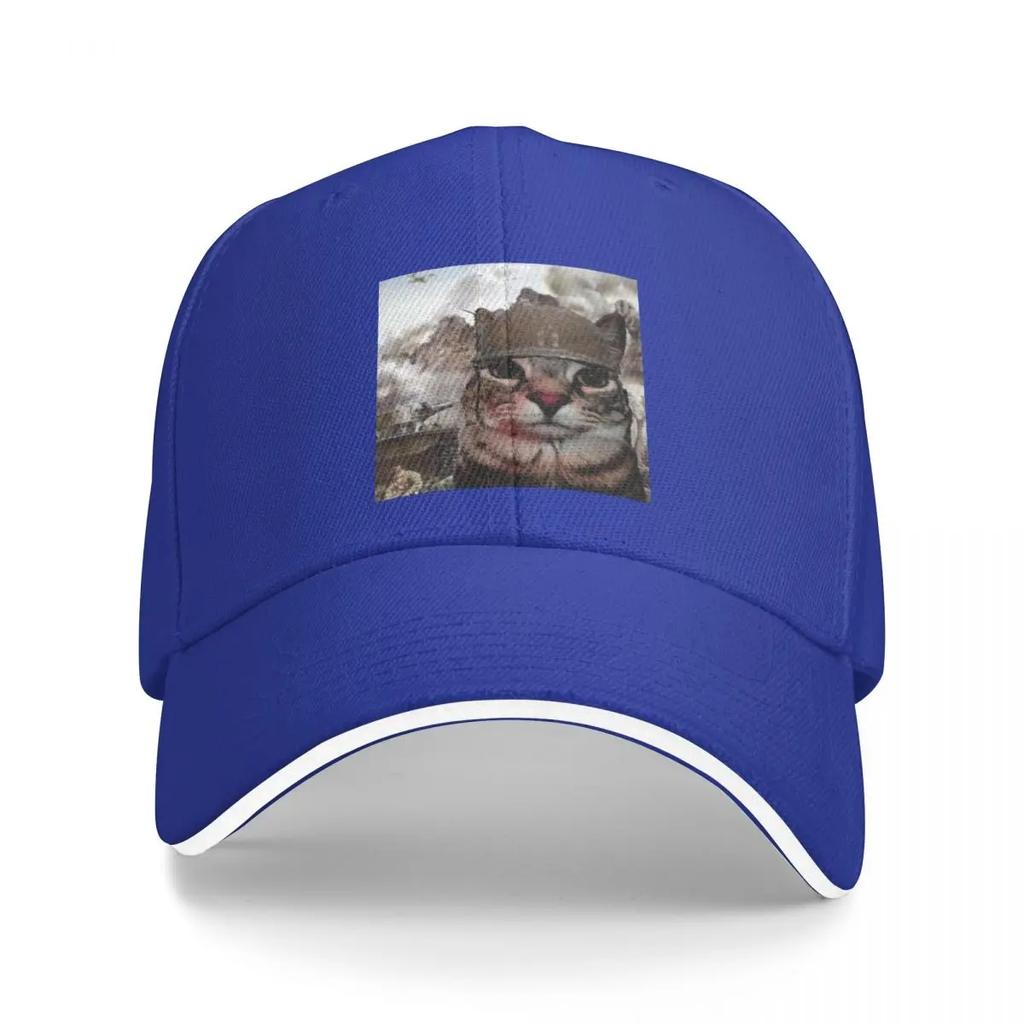 Thousand Yard Stare Cat Funny Meme Baseball Caps Casquette Unisex Women Hats