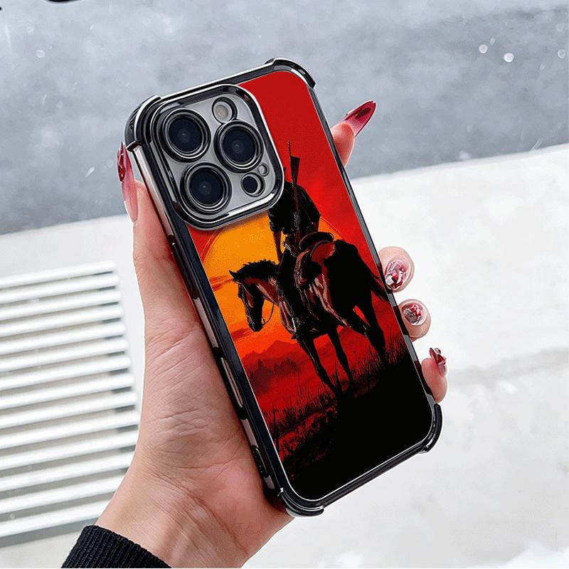 Red Dead R-Redemption Plating Phone Case For Xiaomi Poco X5 X6 X7 X8 Pro Max F8 Ultra F7 M8 M7 M5S Redmi 15C 15 14C 13C 13 X3 12