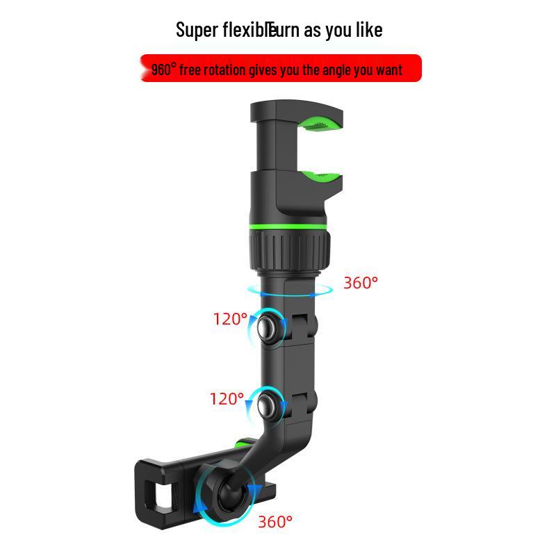 Multifunctional Phone Holder for Car, Rearview Mirror, and Desktop Use