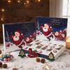 24 Slot Advent Calendar Christmas Countdown Gift Packaging Box, Xmas with Holiday Party Favors Slots, DIY Fillable Empty Present Storage Supplies