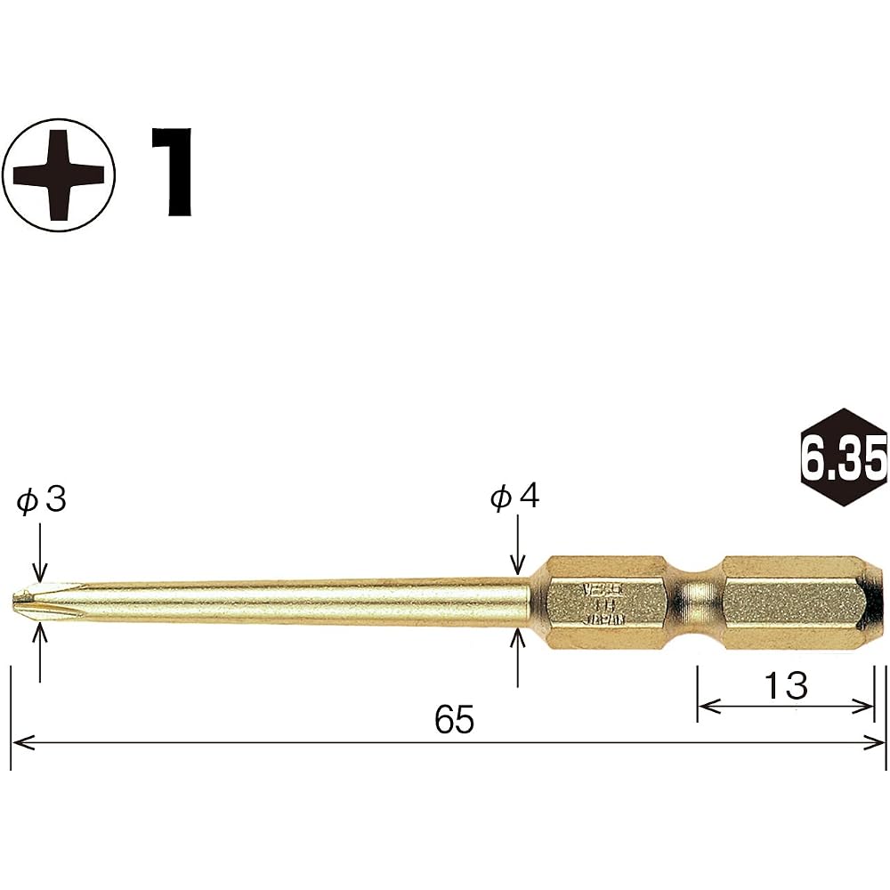 VESSEL (VESSEL) gold tiered bits +1 x 65 2 pieces GM161065