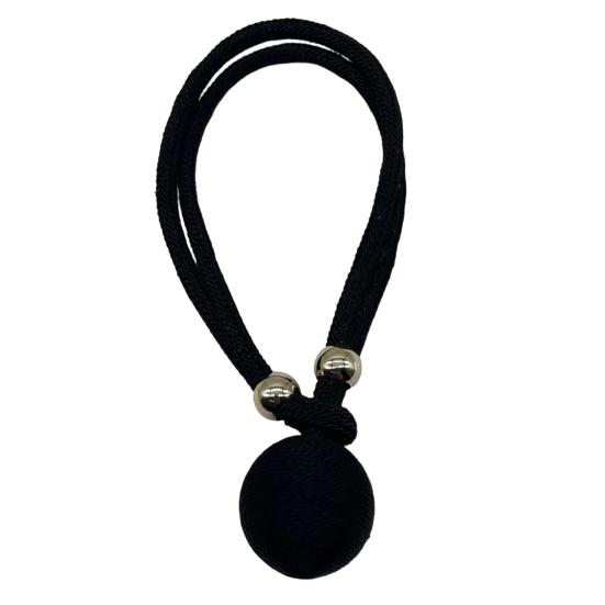 1 Pezzo Sganci tenda regolabile, Sgancio tenda in corda intrecciata con ciondolo a sfera, Supporto decorativo per tende per finestre di stanze, Tende