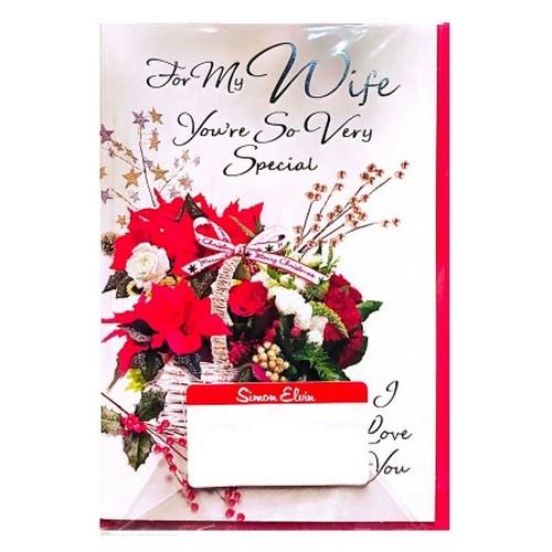 Simon Elvin YouÂ´re So Very Special Wife Christmas Greetings Card (Pack of 6)