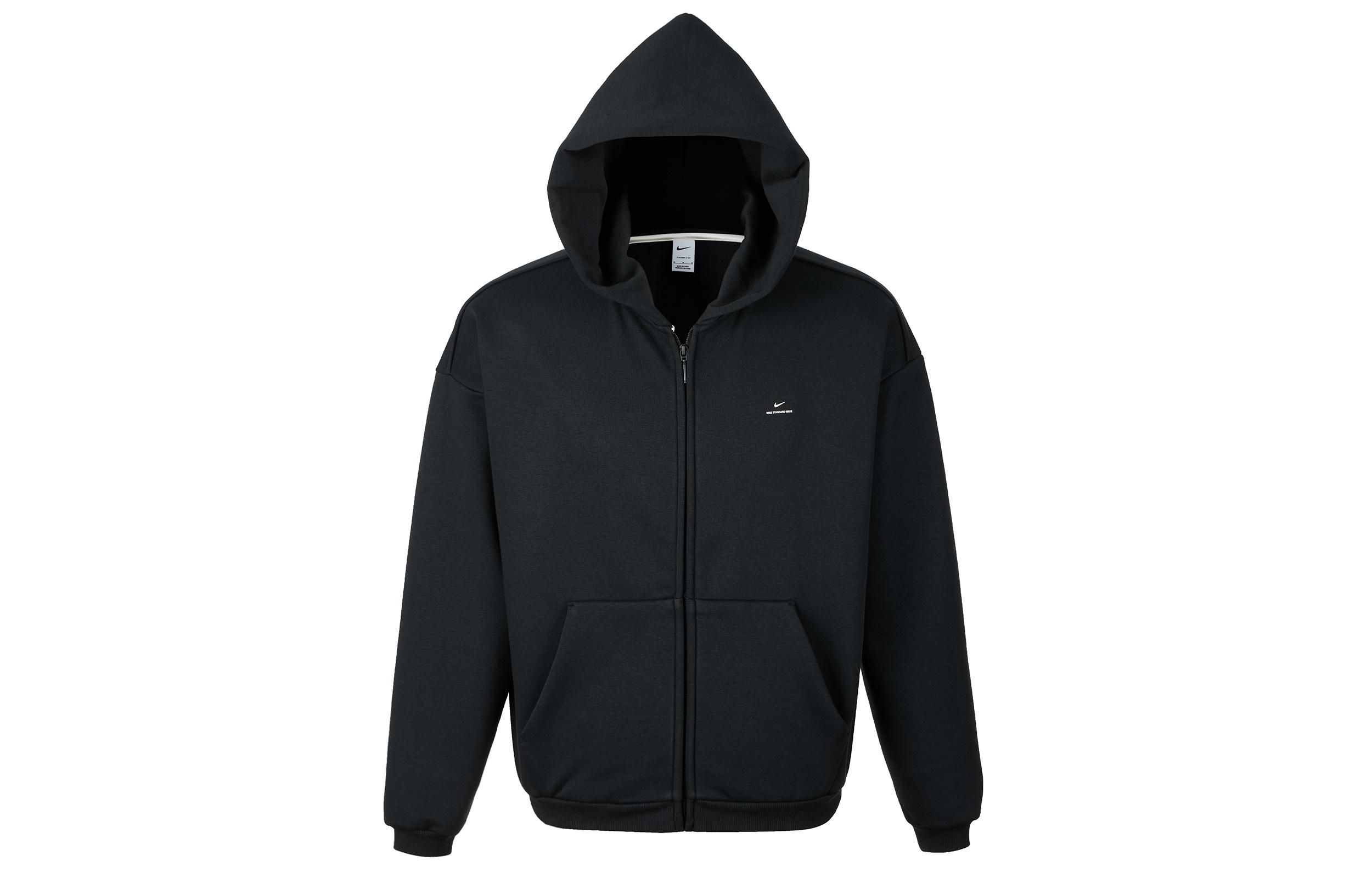 Nike Therma FIT Standard Issue Loose Fit Fleece Lined Basketball Hooded Zippers Thermal Jacket Men s IO3690-010 XL