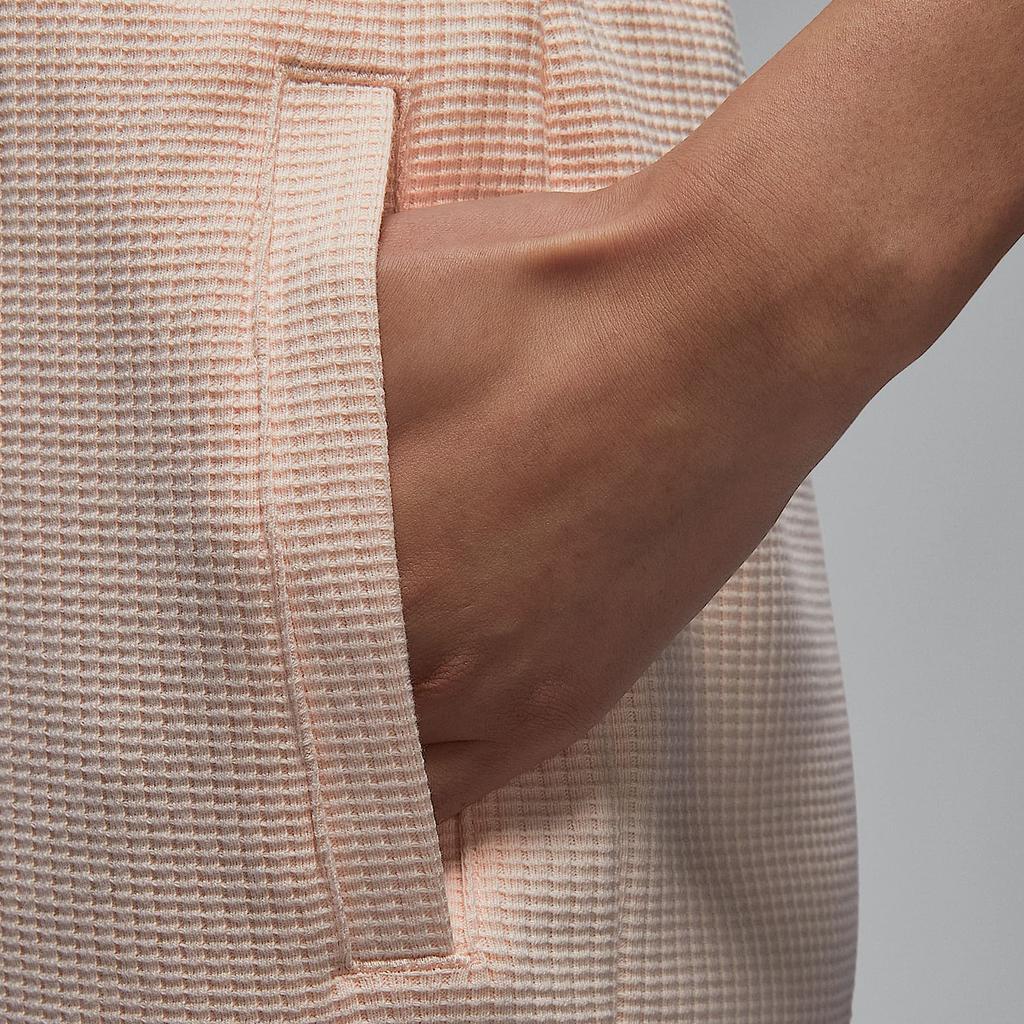 Nike Lace-Up Comfortable Solid Color Knitted Sports Pants Women Bottoms Brown HF9451-838