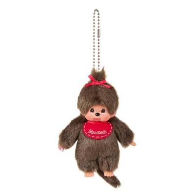 Sekiguchi Monchhichi Mini Schlüsselanhänger Plüsch Mädchen Version Niedliches Maskottchen (244362)