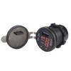 3?In?1 Car 3.0 USB Charger with Digital Voltmeter Ammeter Monitoring Fast Charging for PhoneRed