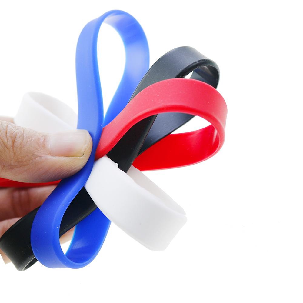 1Pcs 10 Colour Silicone Handring Sports Wrist Band Bangle For Women Men Fashion Casual Rubber Bracelets Good Toughness Odorless