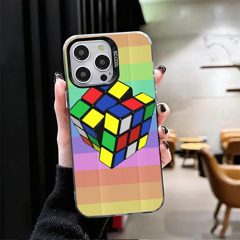 Rubik Cube Formula Spoofs Math Soft Phone Case for iPhone 15 16 17 Pro Max 17Air 16E 14 Plus 13 12 Mini Shockproof Cover Back Sh