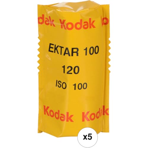 Kodak Professional Color Negative Film, Ektar 100/120, 5-Pack, 8314098