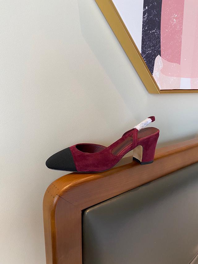 

Туфли на высоком каблуке с круглым носком - Босоножки Baotou весна/лето 2022, один ремешок, толстый каблук, женская обувь в стиле феи 35