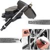 2pcs Car Brake Pad Thickness Gauge, Brake Pad Gauge Brake Measuring Tool with Scale Brake Pad Tester Brake Shoe Gauge for Internal External Brake